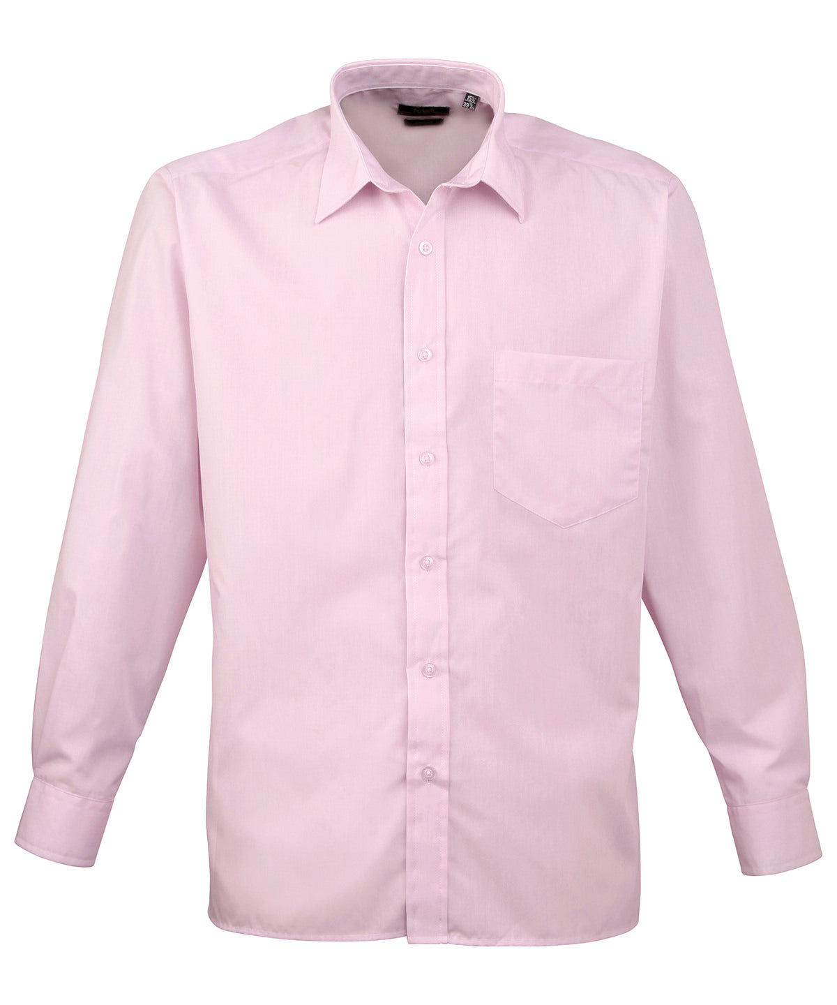 Long Sleeve Poplin Shirt in Pink