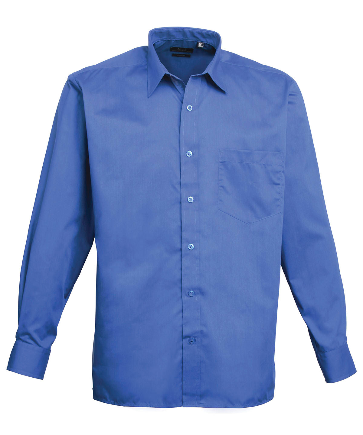 Long Sleeve Poplin Shirt in Royal