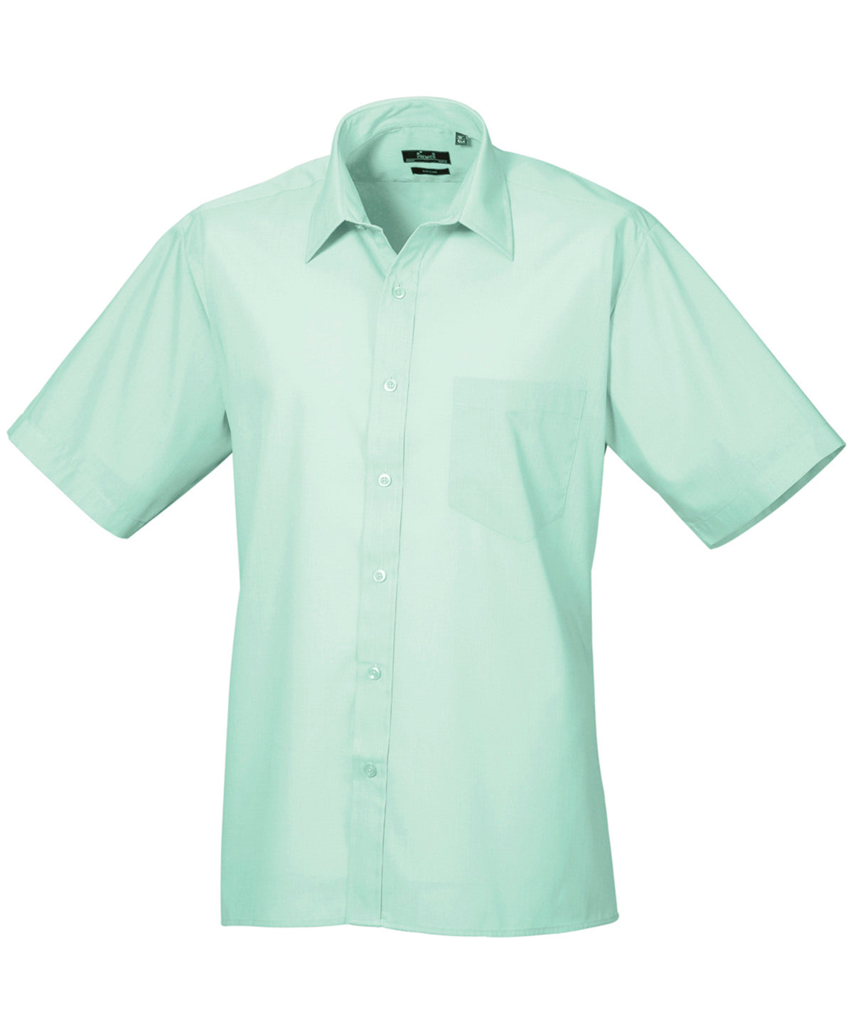 Short Sleeve Poplin Shirt in Aqua