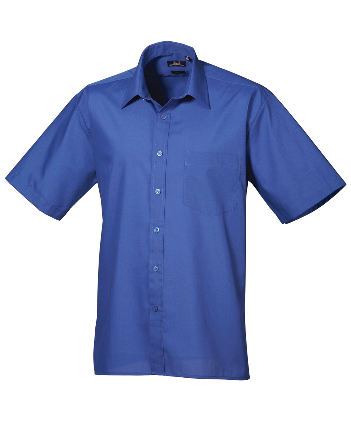 Short Sleeve Poplin Shirt in Royal