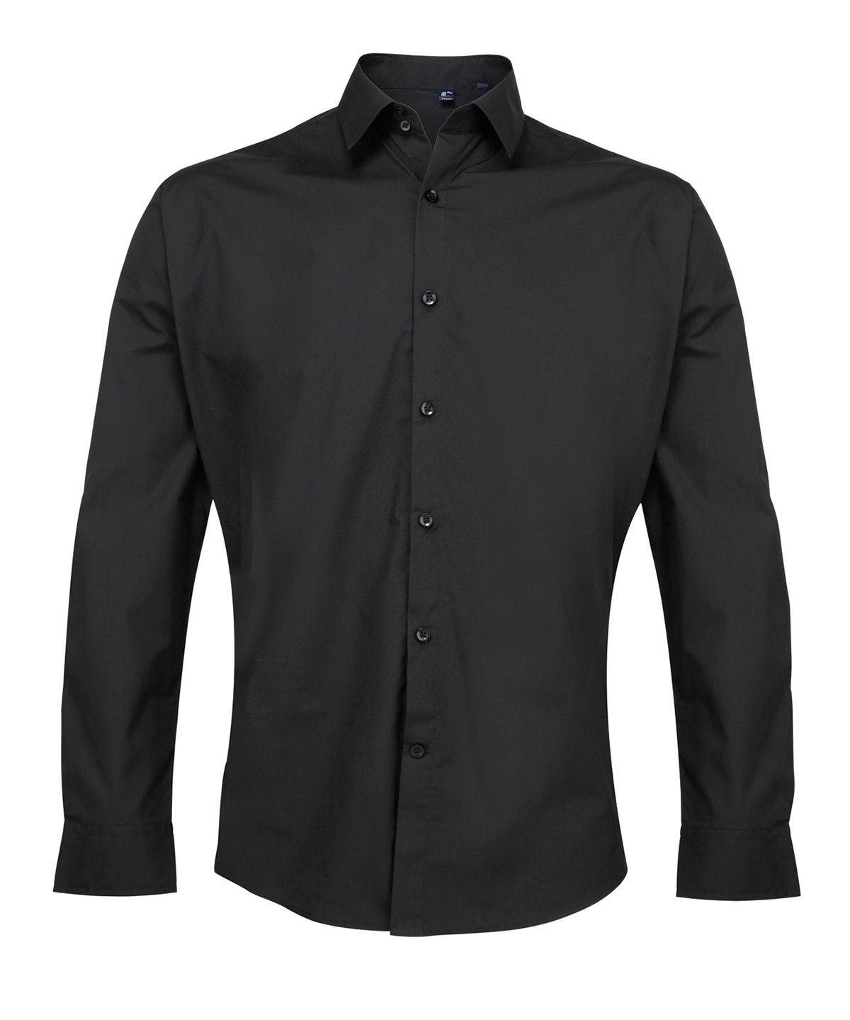 Supreme Poplin Long Sleeve Shirt in Black