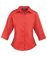 Women's ¾ Sleeve Poplin Blouse