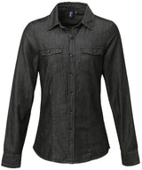 Women's Jeans Stitch Denim Shirt