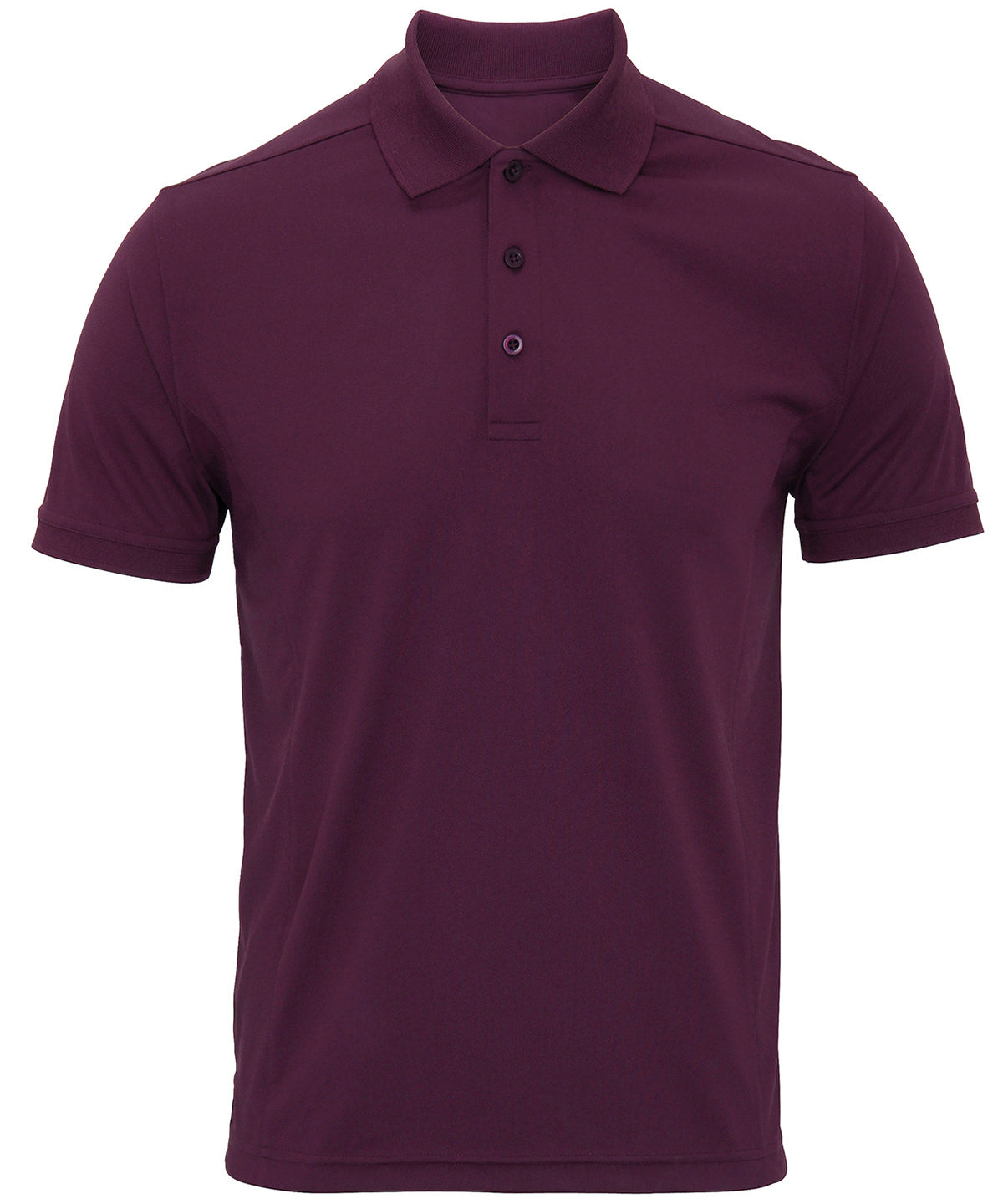 Coolchecker® Piqué Polo in Aubergine