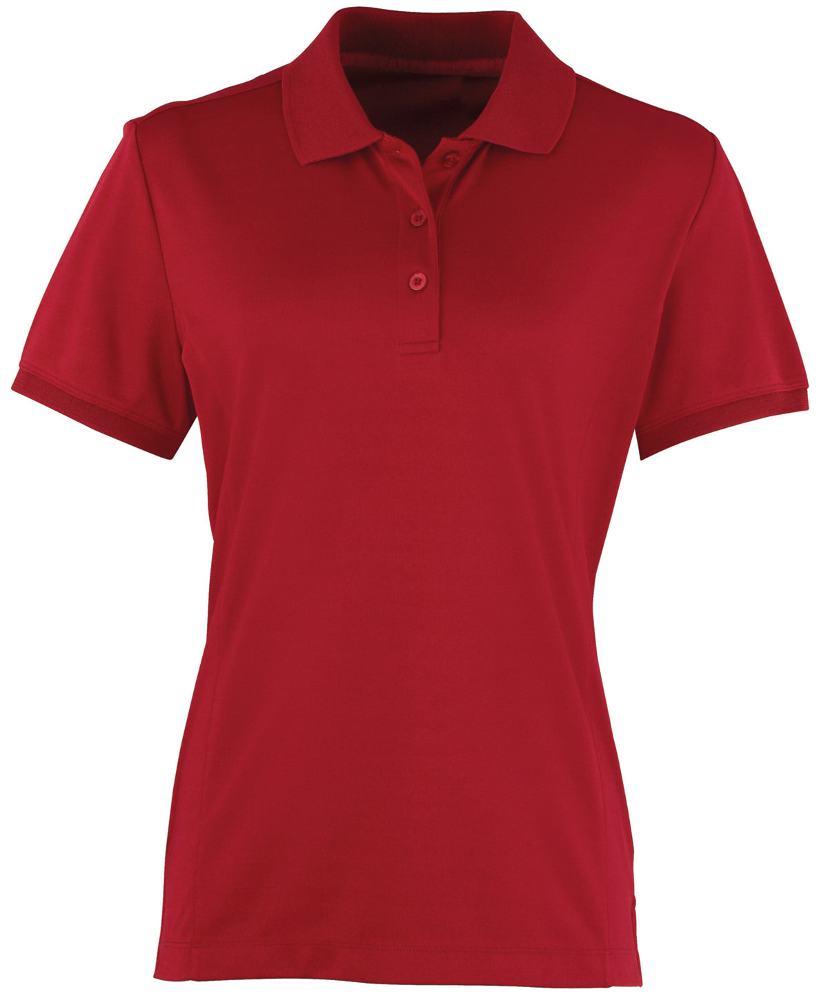 Women's Coolchecker® Piqué Polo in Burgundy