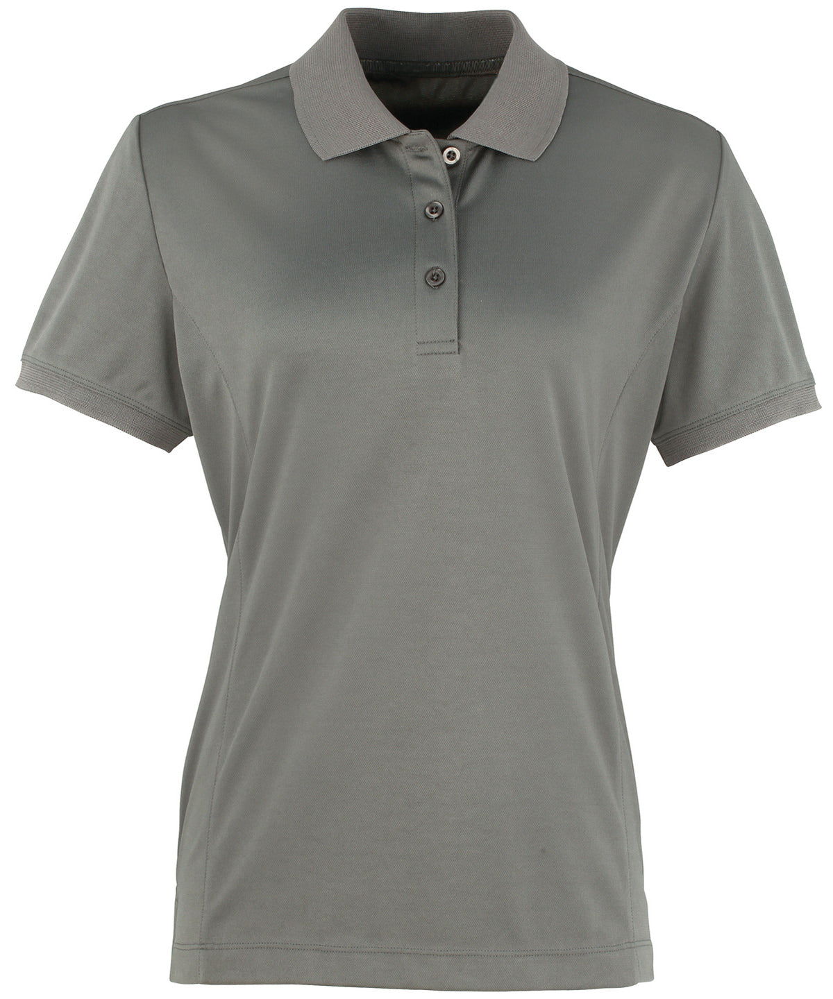 Women's Coolchecker® Piqué Polo in Dark Grey