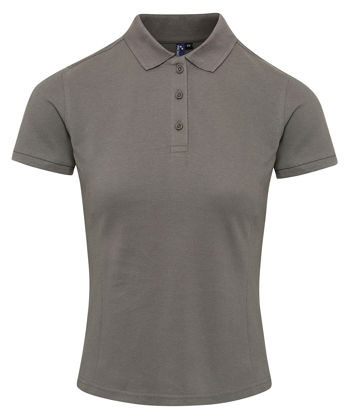 Women's Coolchecker® Plus Piqué Polo in Dark Grey