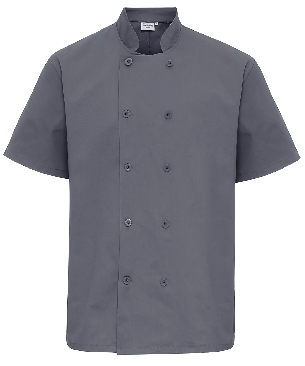 Short Sleeve Chef’s Jacket in Steel