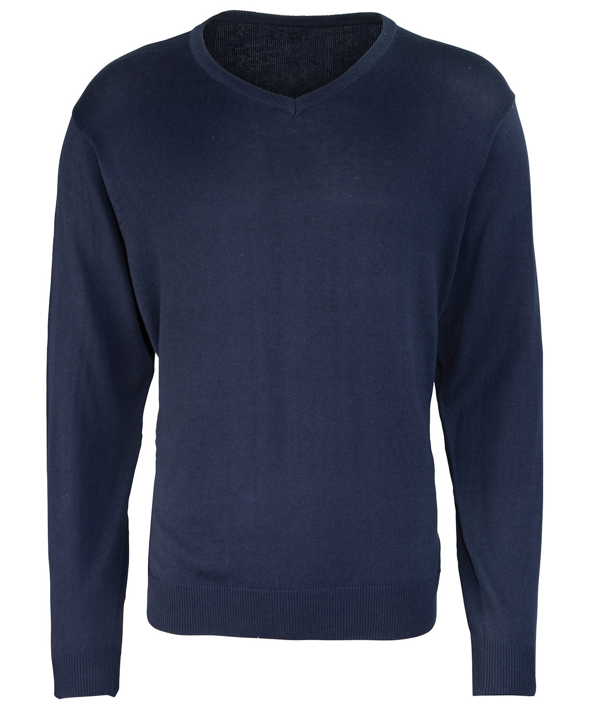V-Neck Knitted Sweater in Navy