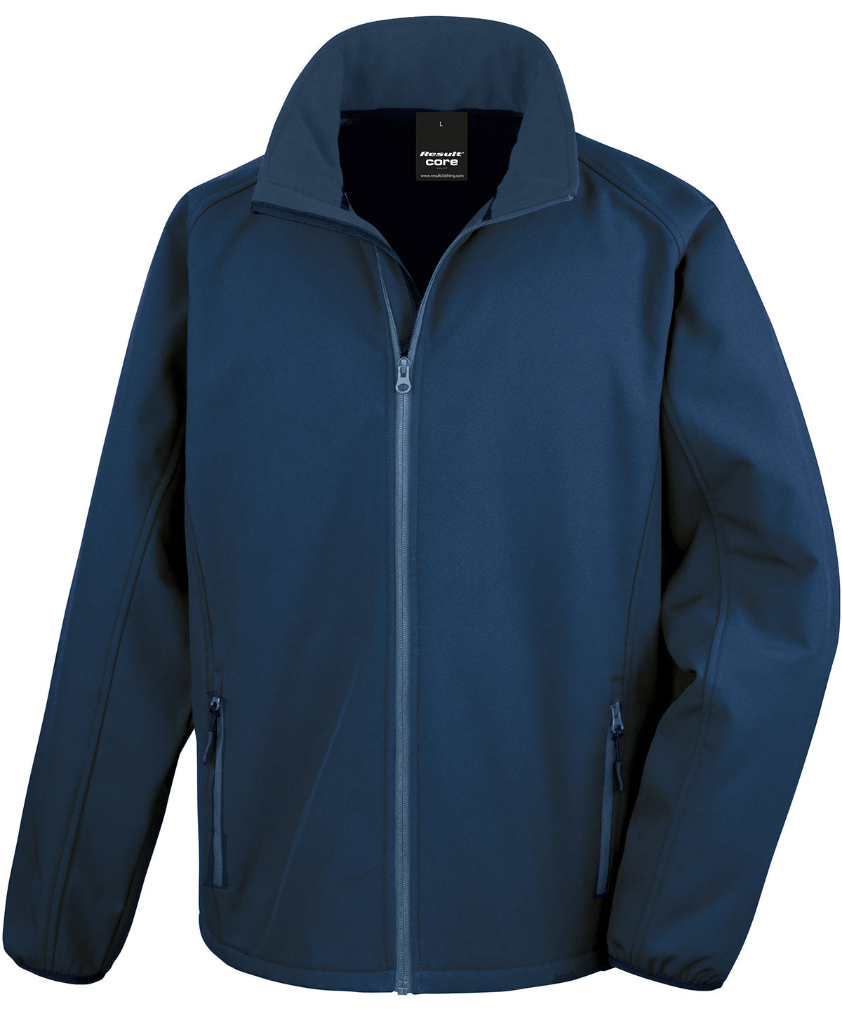 Core Printable Softshell Jacket in Navy