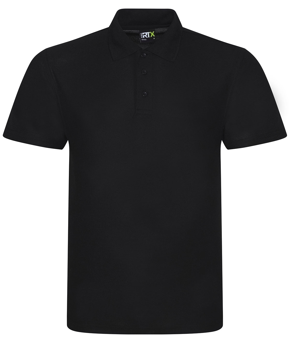 Pro Polyester Polo in Black