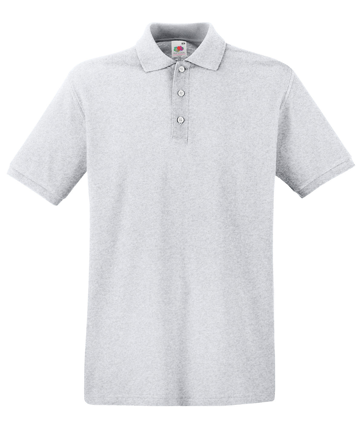 Premium Polo in Heather Grey