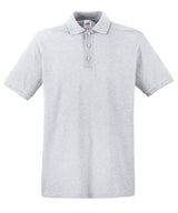Premium Polo in Heather Grey