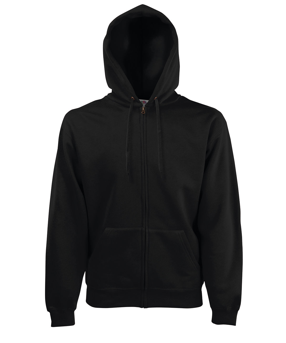 Premium 70/30 Hooded Sweatshirt Jacket in Black