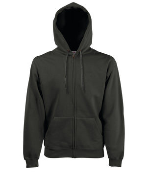 Premium 70/30 Hooded Sweatshirt Jacket in Charcoal