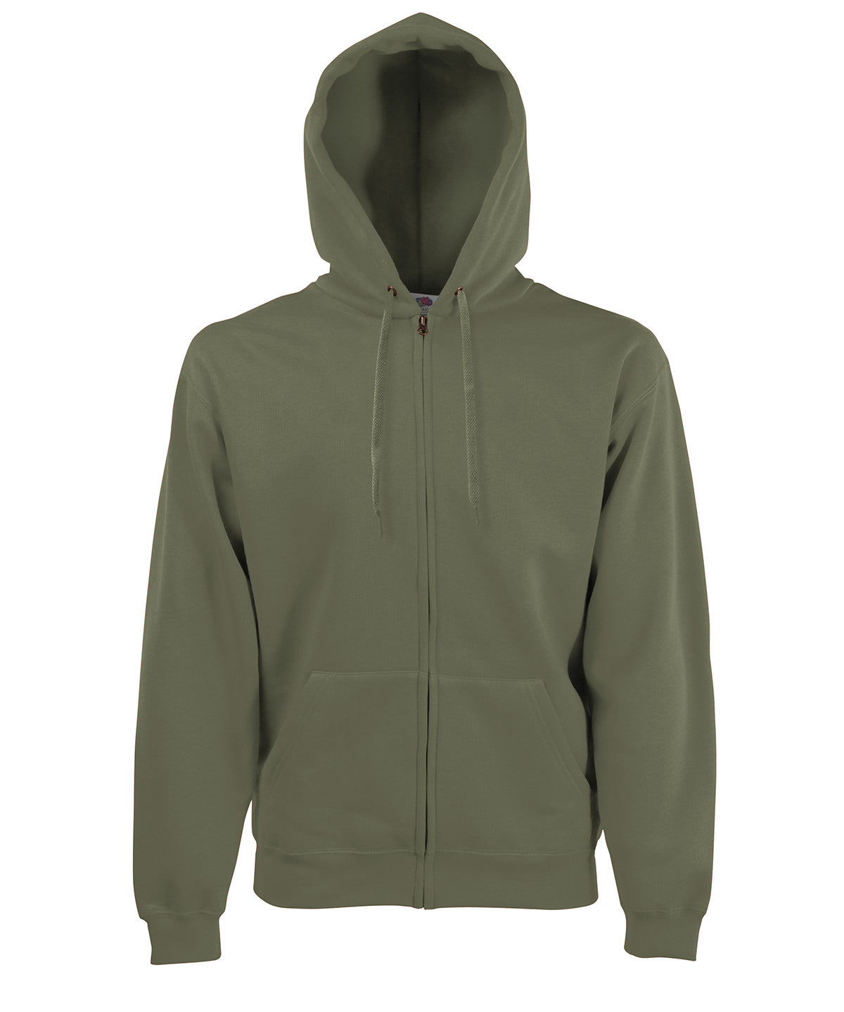 Premium 70/30 Hooded Sweatshirt Jacket in Classic Olive