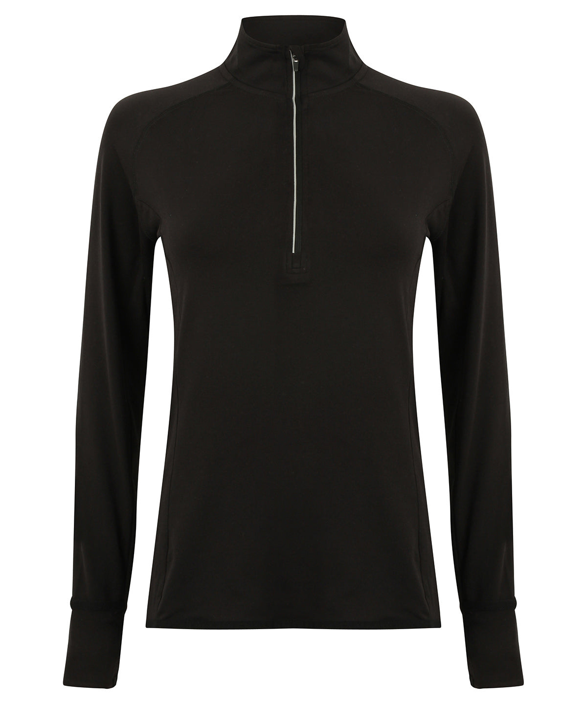 Women's long-sleeved ¼ zip top