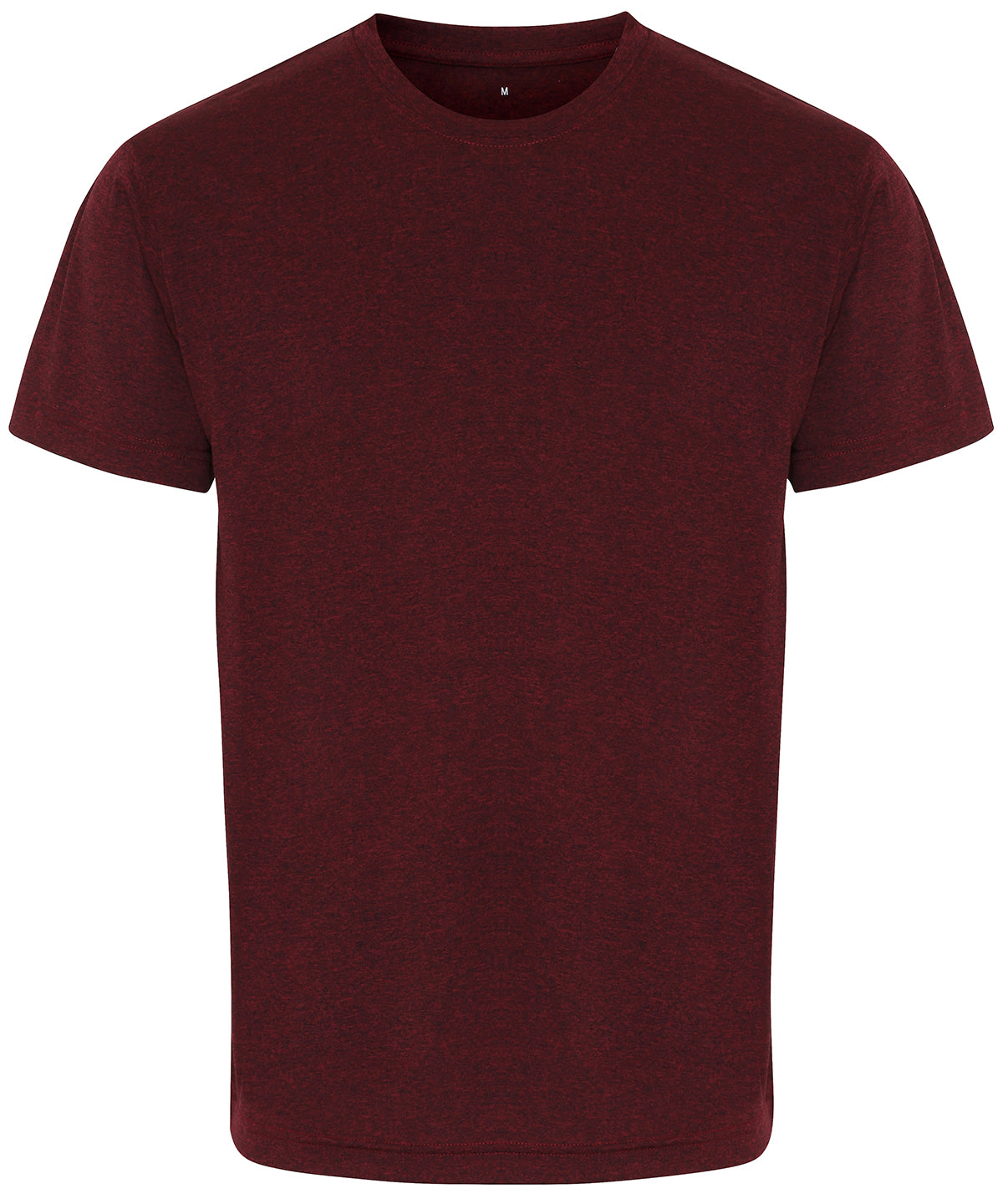 Performance T-Shirt in Burgundy/Black Melange
