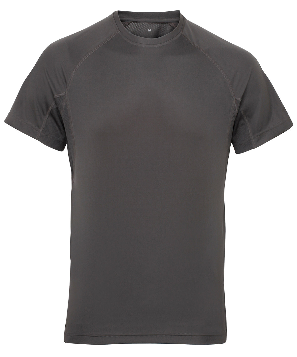 Panelled Tech Tee in Charcoal