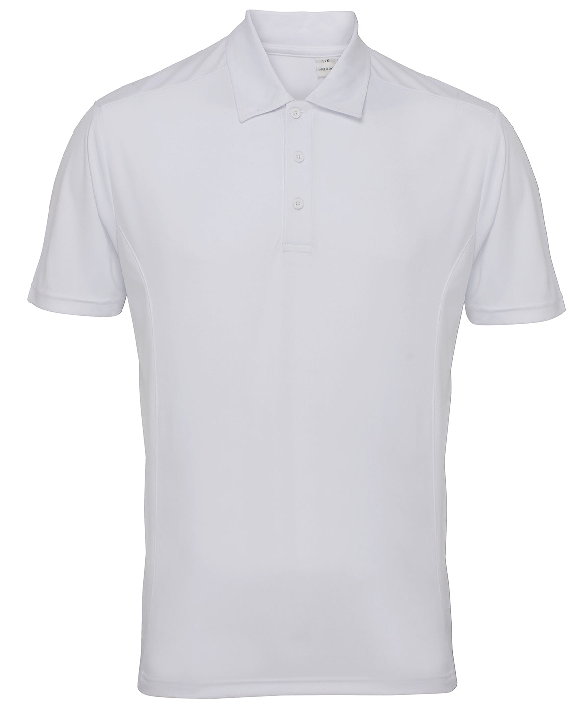 Panelled Polo in White