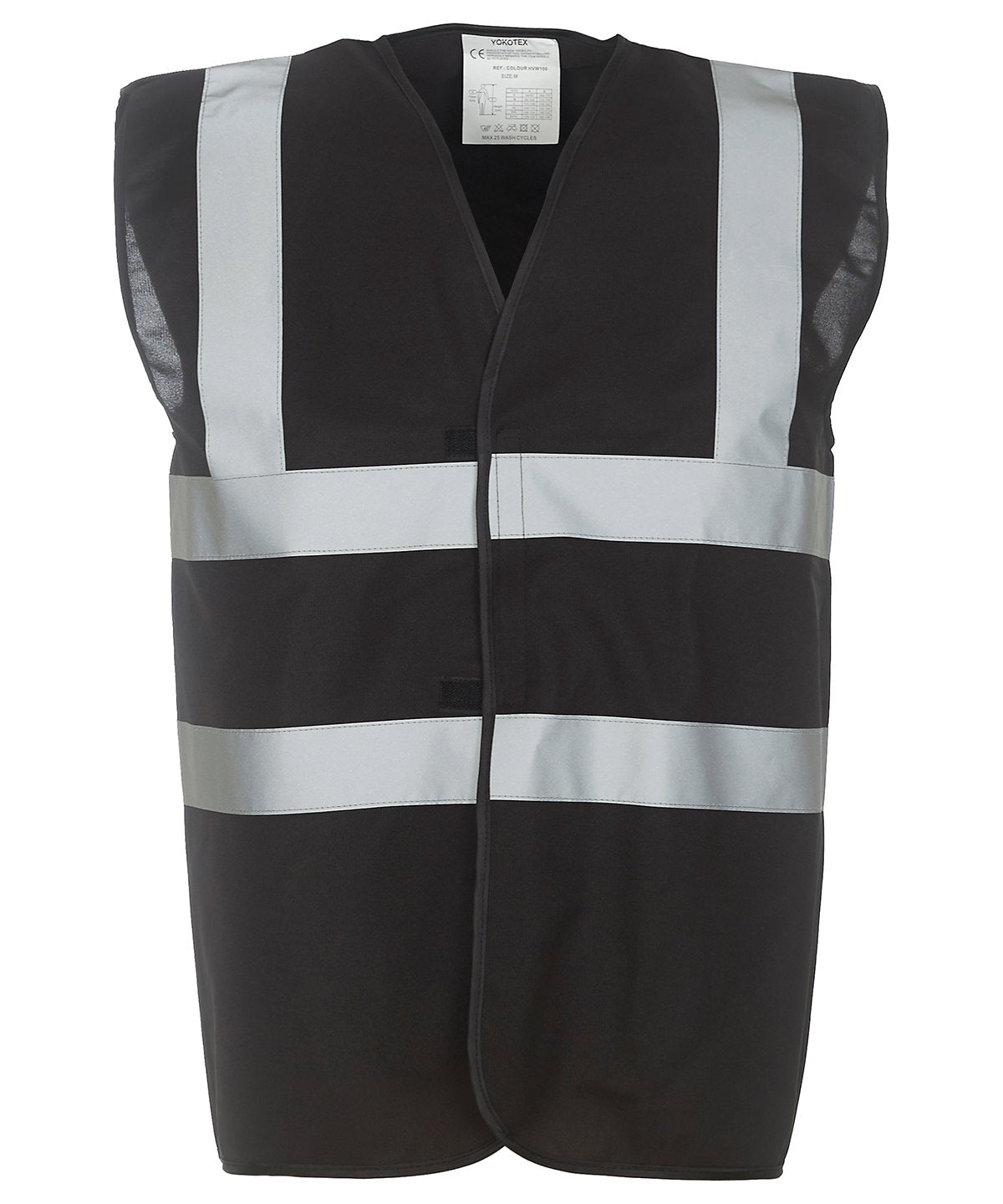 Hi-Vis 2-Band-And-Braces Waistcoat (Hvw100) in Black