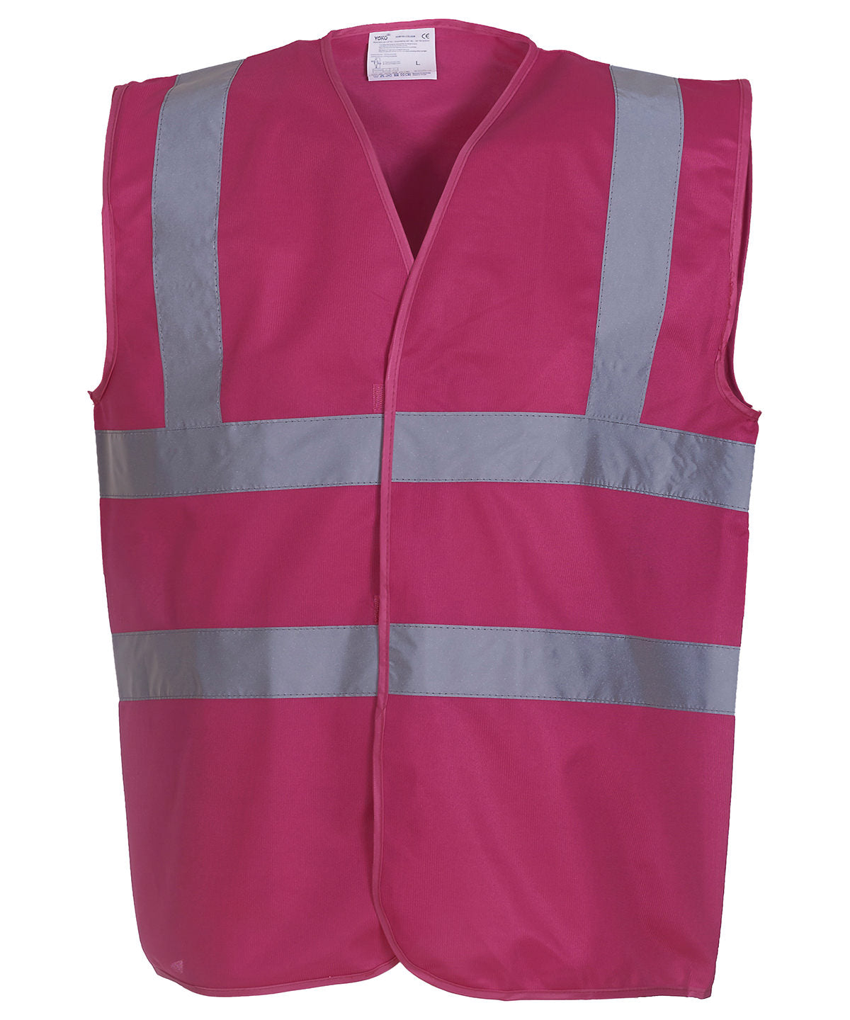 Hi-Vis 2-Band-And-Braces Waistcoat (Hvw100) in Raspberry