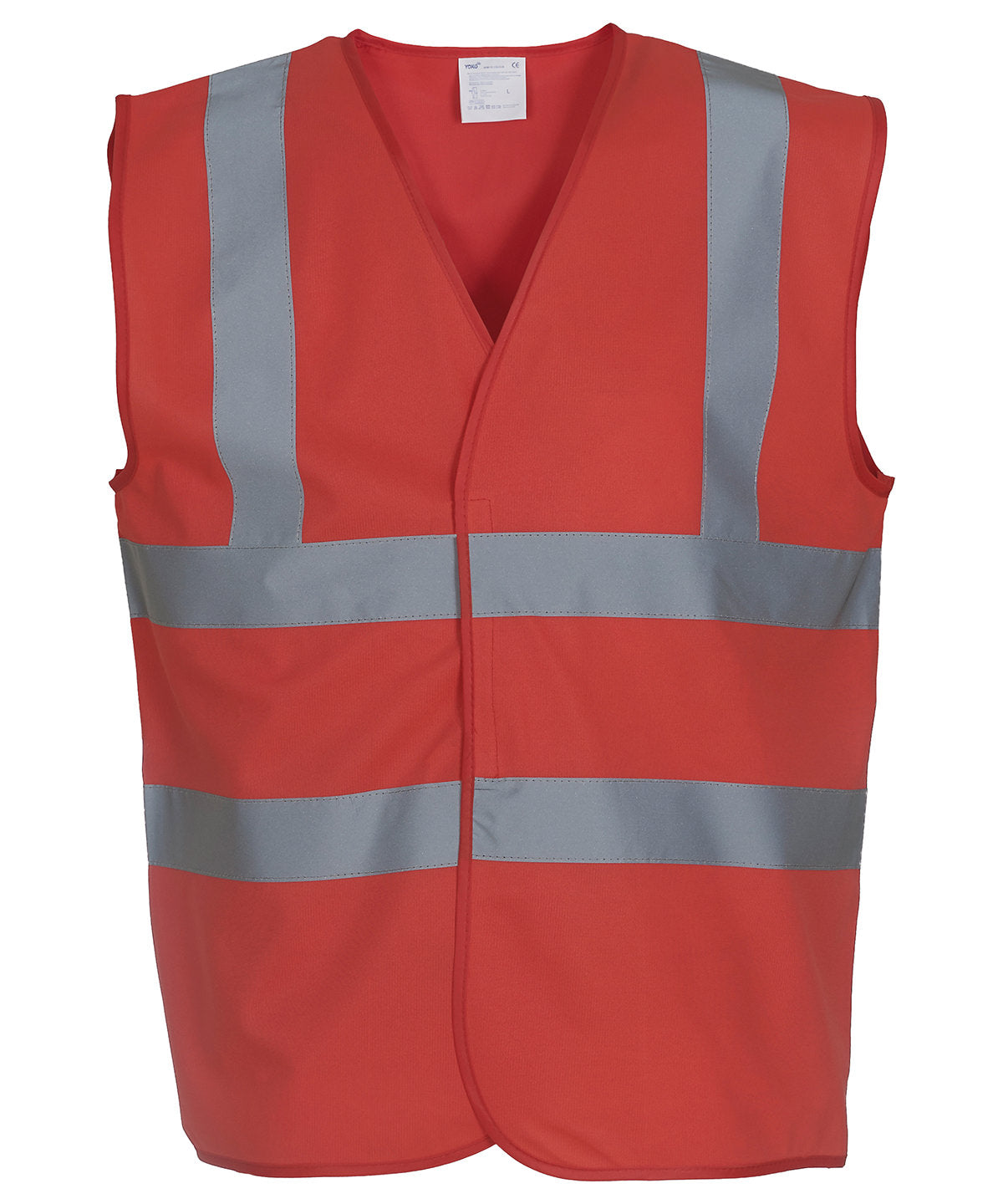 Hi-Vis 2-Band-And-Braces Waistcoat (Hvw100) in Red