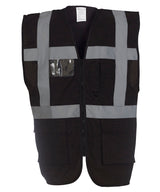 Multifunctional Executive Hi-Vis Waistcoat (Hvw801) in Black