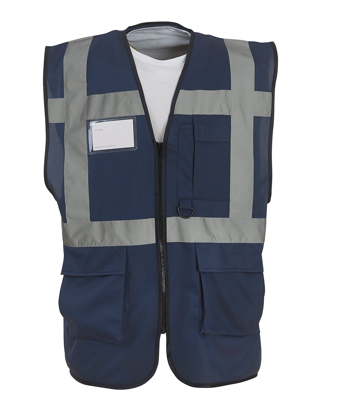Multifunctional Executive Hi-Vis Waistcoat (Hvw801) in Navy