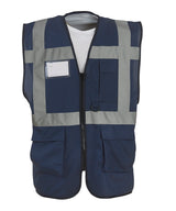 Multifunctional Executive Hi-Vis Waistcoat (Hvw801) in Navy