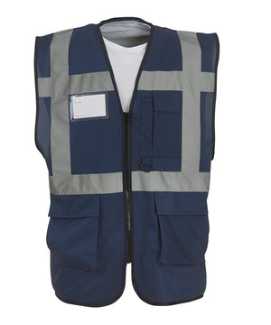 Multifunctional Executive Hi-Vis Waistcoat (Hvw801) in Navy