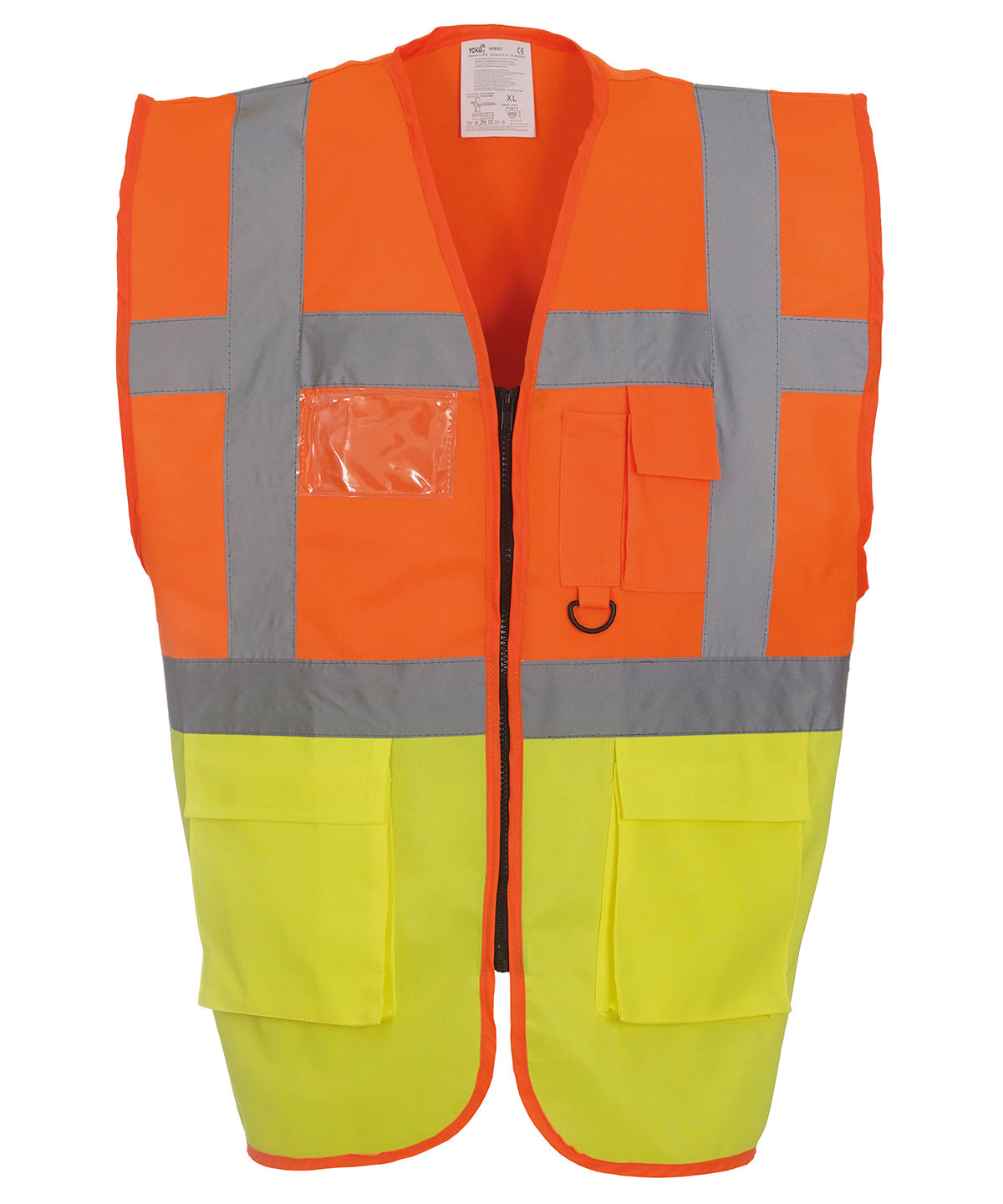 Multifunctional Executive Hi-Vis Waistcoat (Hvw801) in Orange/Yellow