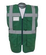 Multifunctional Executive Hi-Vis Waistcoat (Hvw801) in Paramedic Green