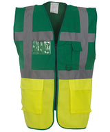 Multifunctional Executive Hi-Vis Waistcoat (Hvw801) in Paramedic Green/Yellow