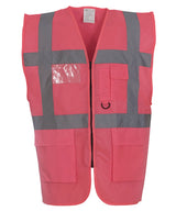 Multifunctional Executive Hi-Vis Waistcoat (Hvw801) in Pink