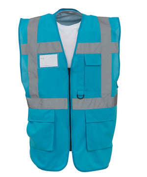 Multifunctional Executive Hi-Vis Waistcoat (Hvw801) in Sapphire