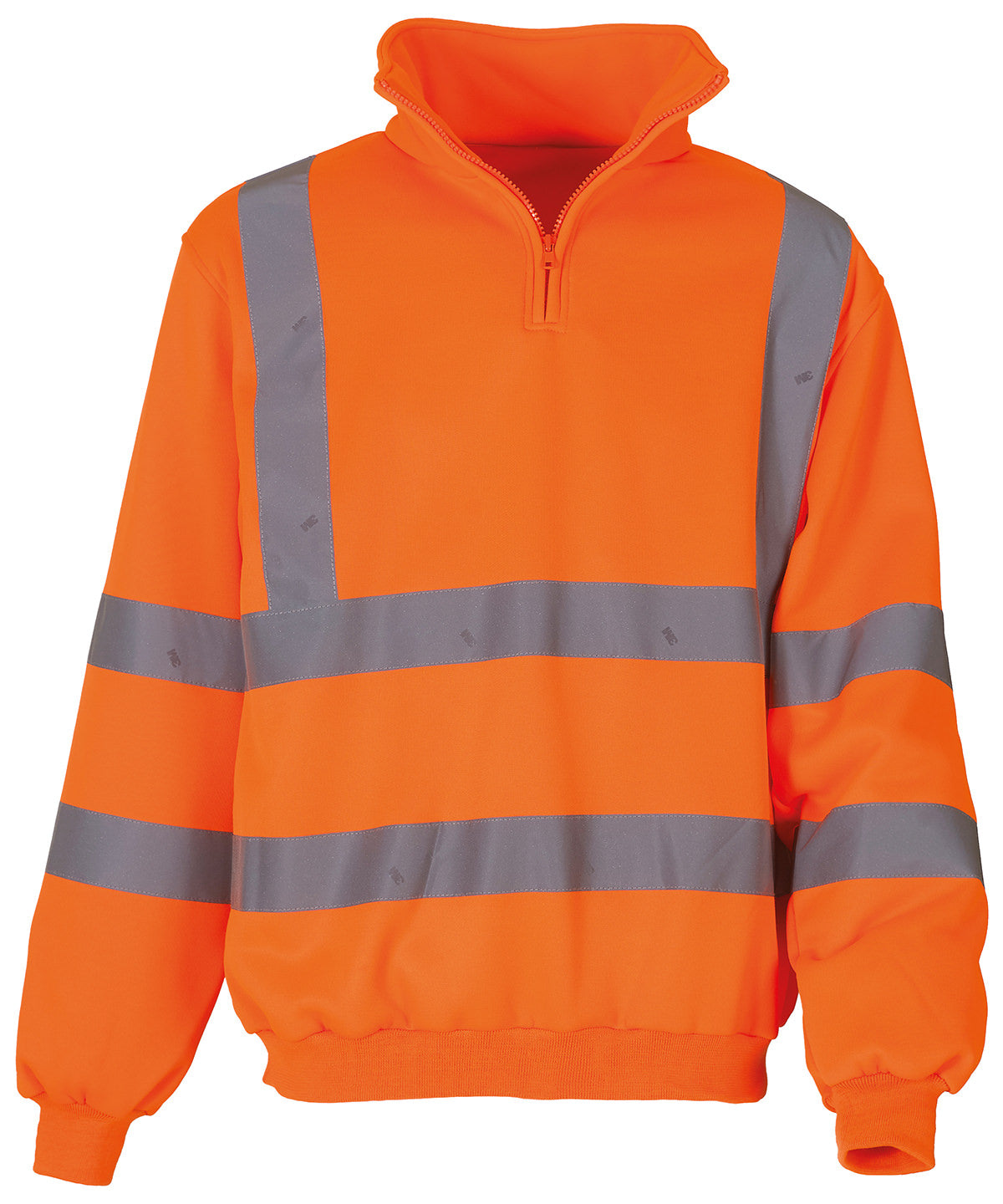Hi-Vis ¼ Zip Sweatshirt (Hvk06) in Orange