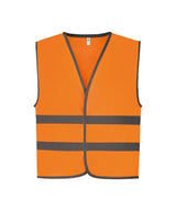 Hi-Vis Reflective Border Kids Waistcoat (Hvw102ch) in Orange