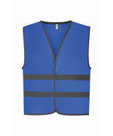 Hi-Vis Reflective Border Kids Waistcoat (Hvw102ch) in Royal Blue