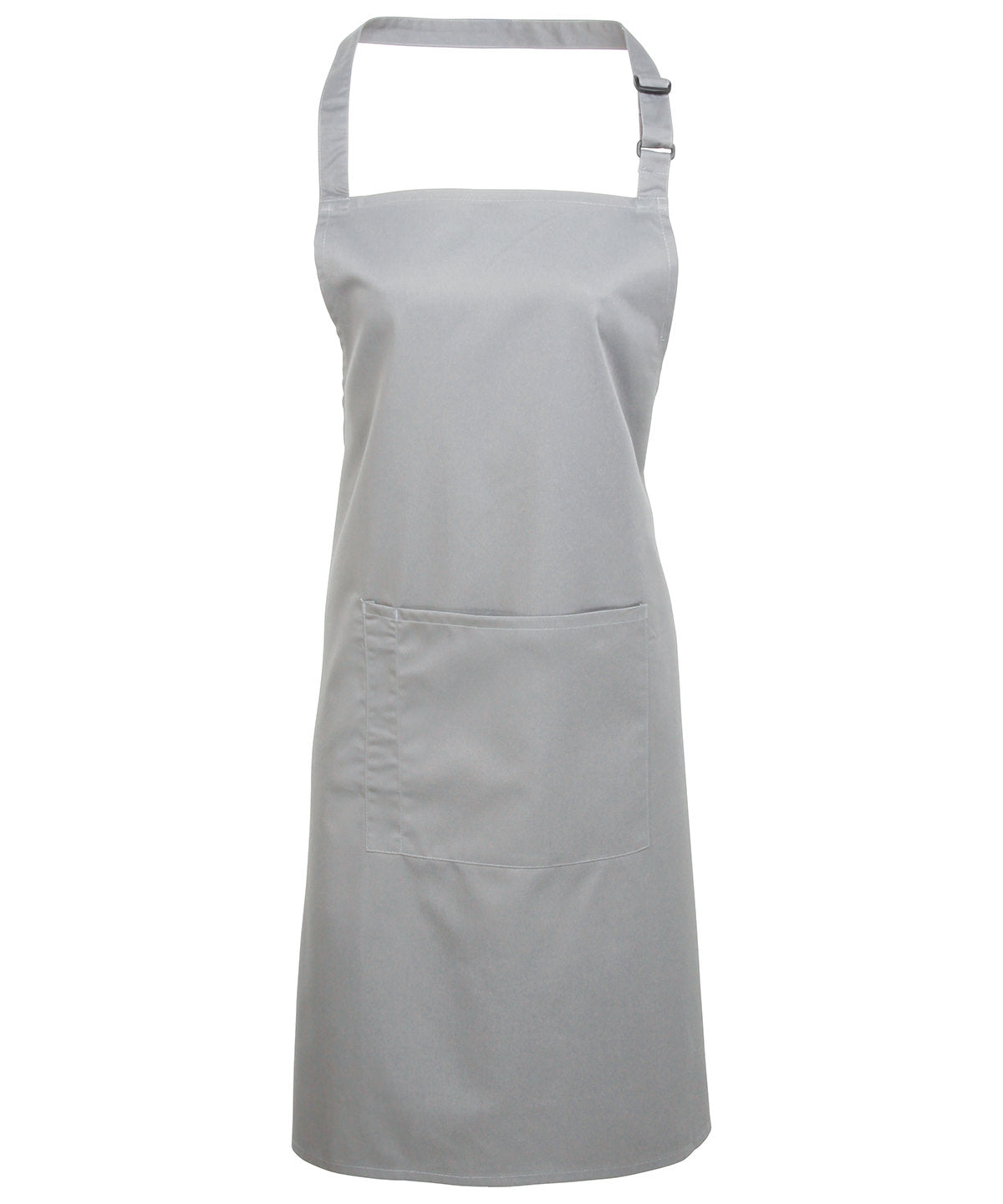 Colours Bib Apron with Pocket in Silver