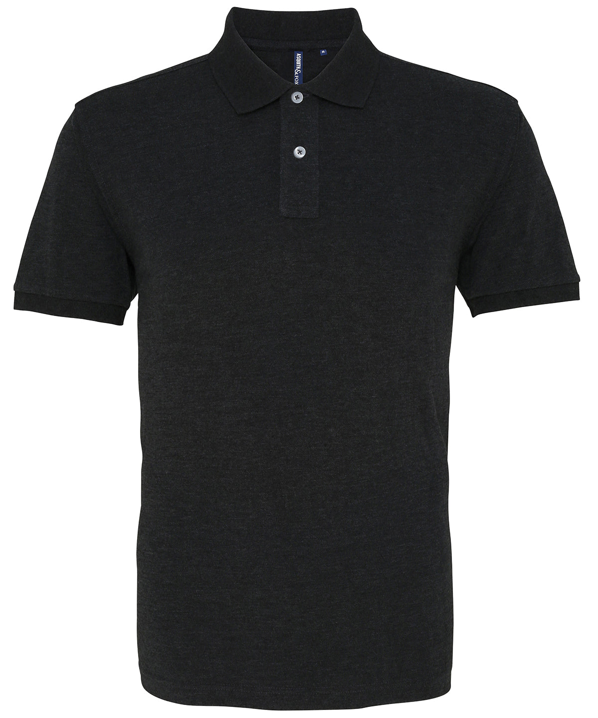 The Asquith & Fox Polo in Heather Black