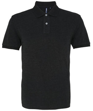 The Asquith & Fox Polo in Heather Black