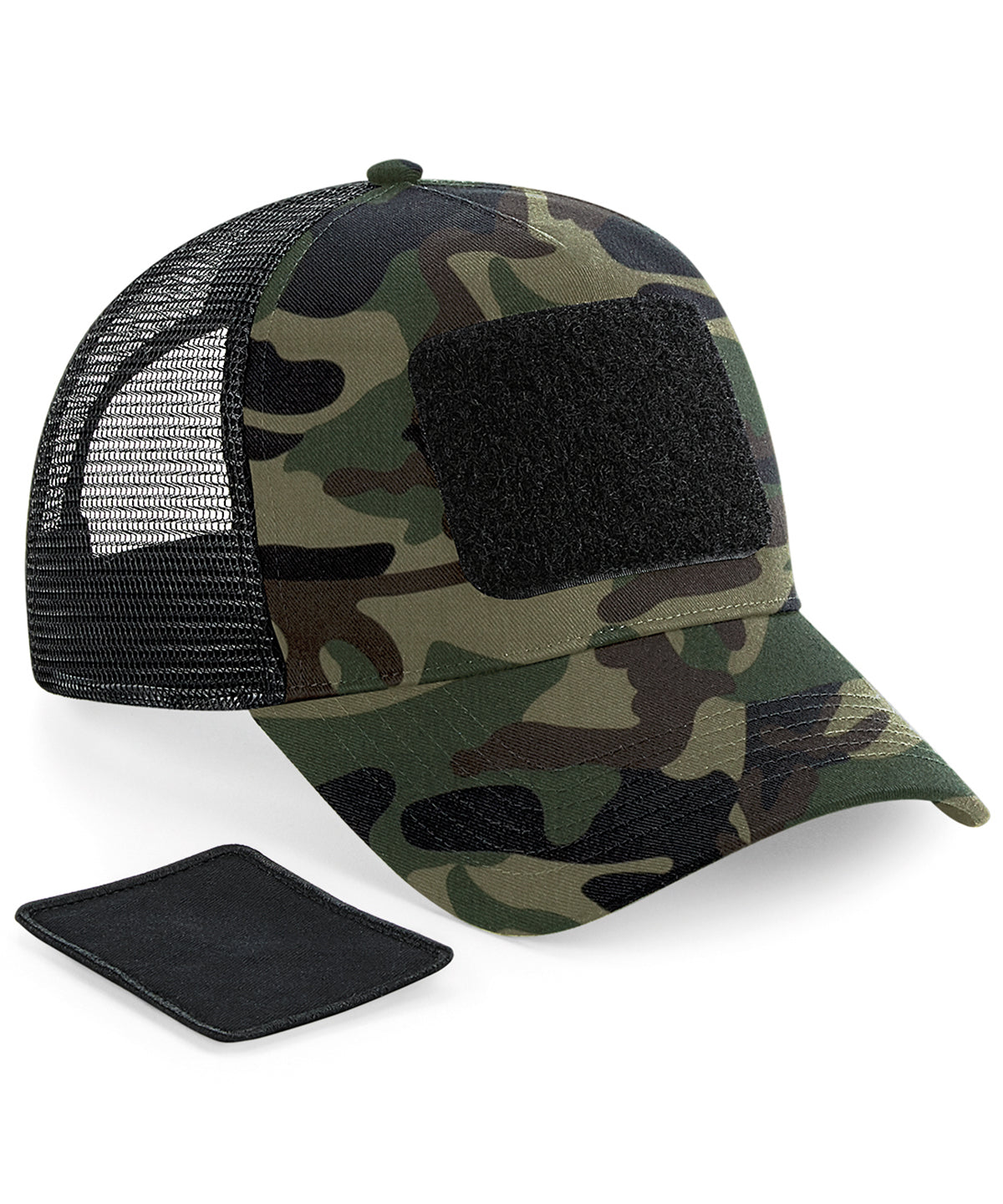 Patch Snapback Trucker in Jungle Camo