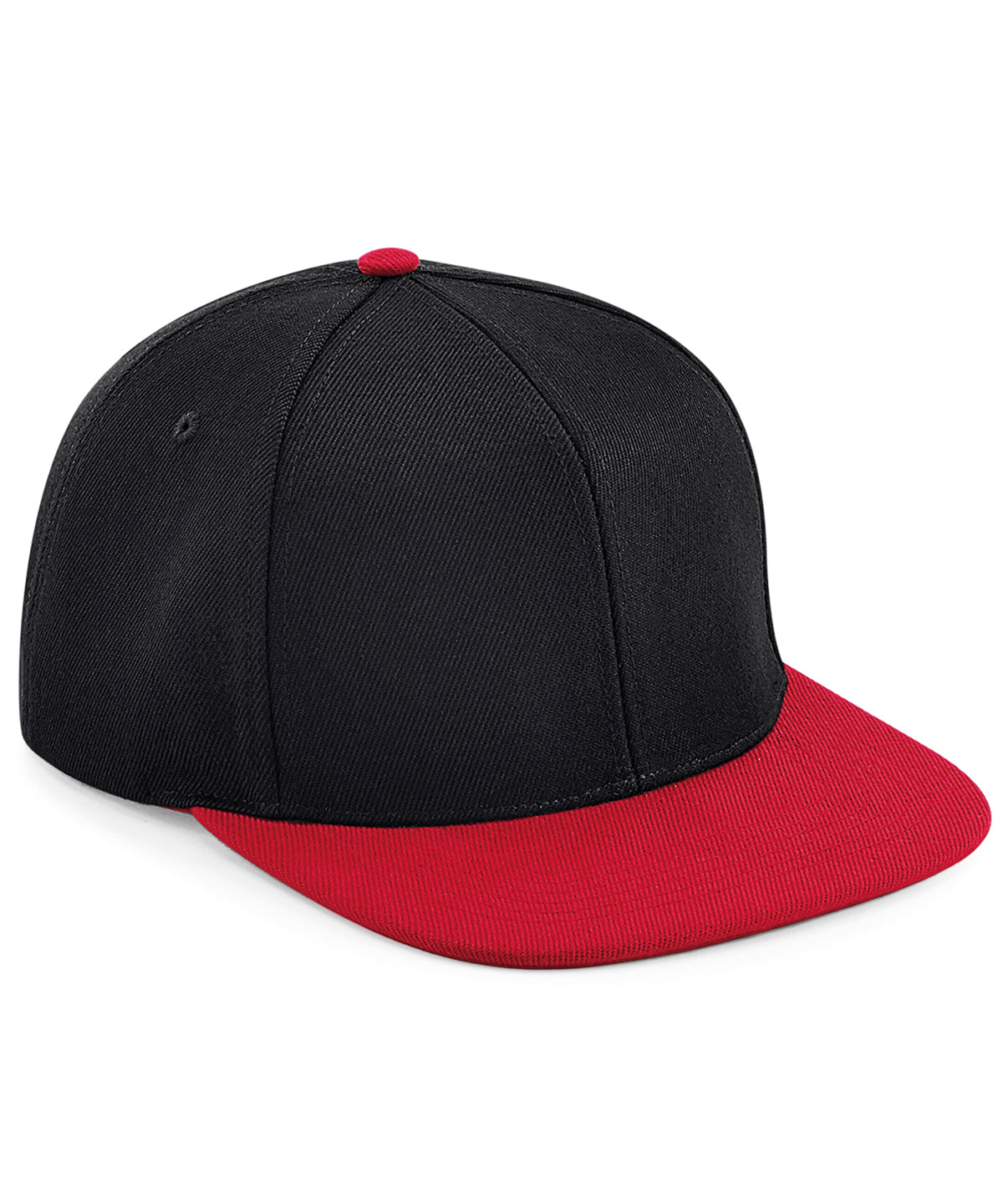Original Flat Peak 6-Panel Snapback in Black/Classic Red