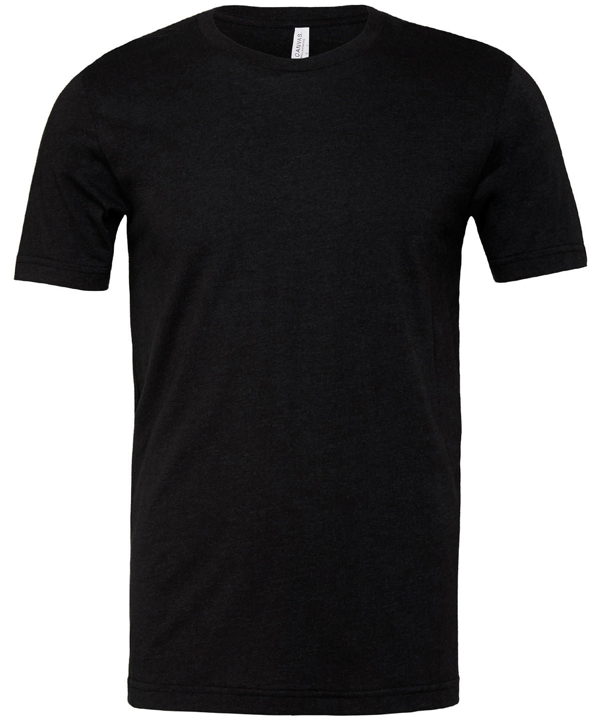Unisex Heather CVC Short Sleeve T-Shirt in Black Heather