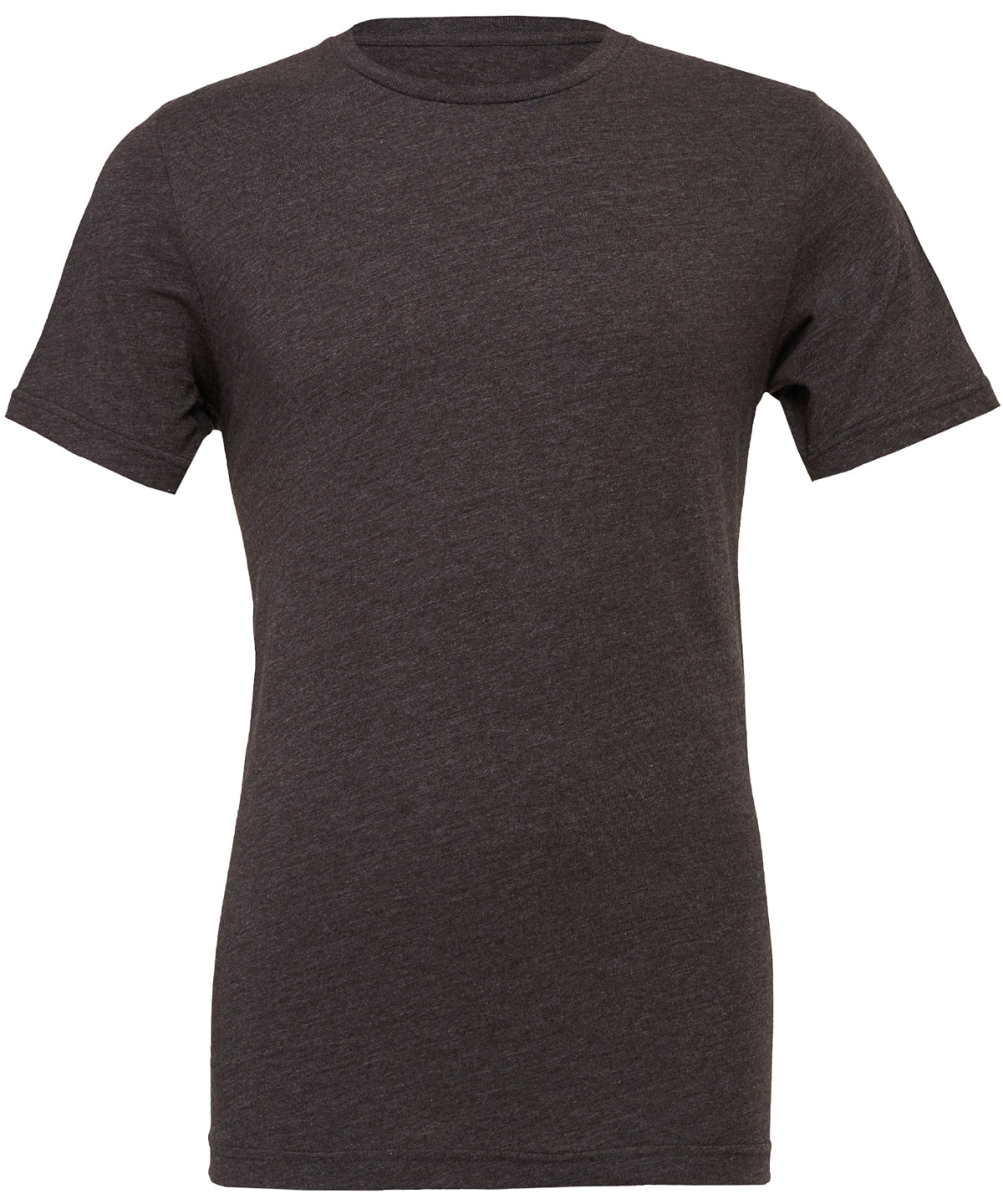 Unisex Heather CVC Short Sleeve T-Shirt in Dark Grey Heather