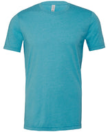 Unisex Heather CVC Short Sleeve T-Shirt in Heather Aqua