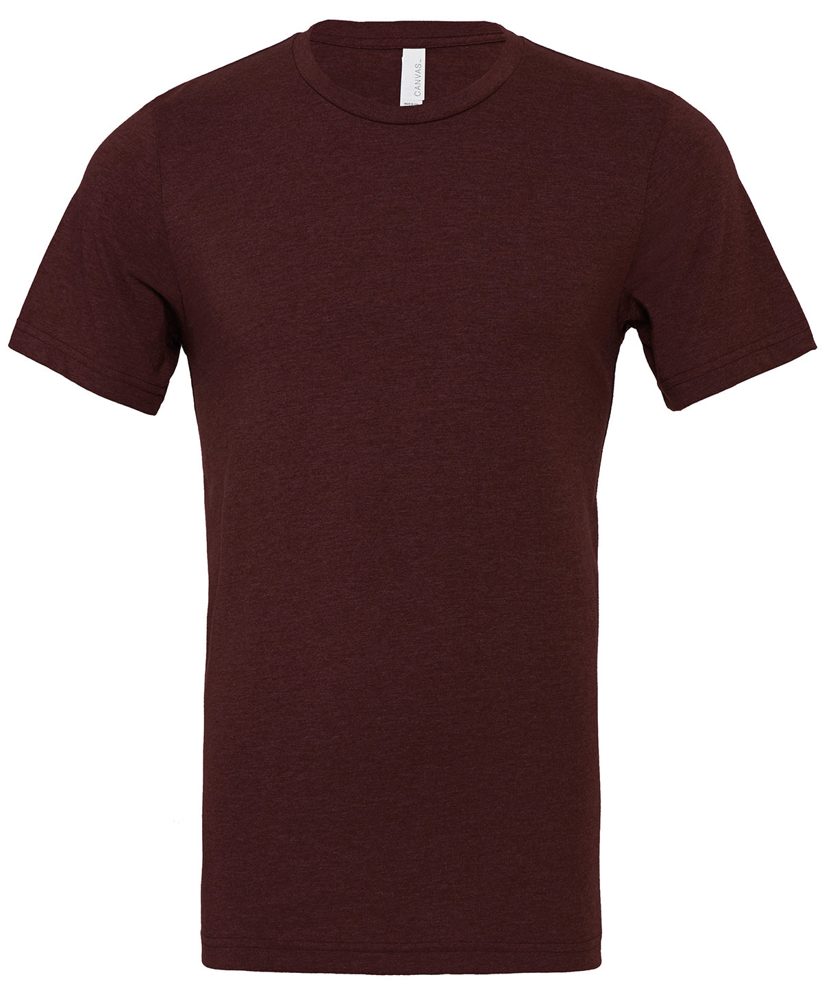 Unisex Heather CVC Short Sleeve T-Shirt in Heather Cardinal