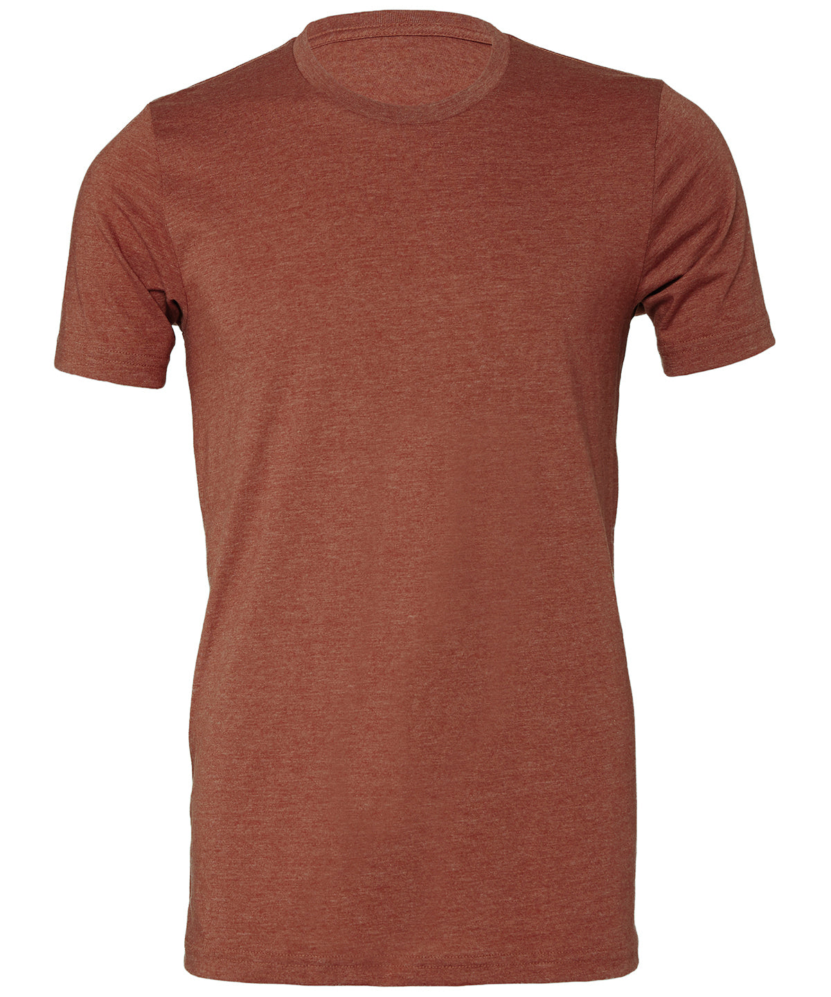 Unisex Heather CVC Short Sleeve T-Shirt in Heather Clay
