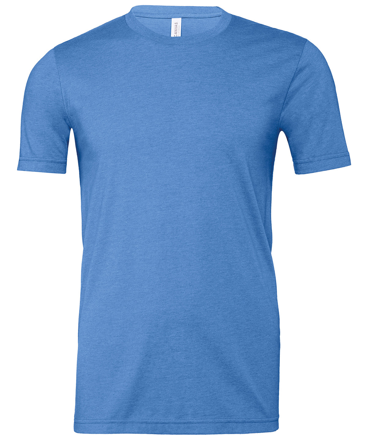 Unisex Heather CVC Short Sleeve T-Shirt in Heather Columbia Blue